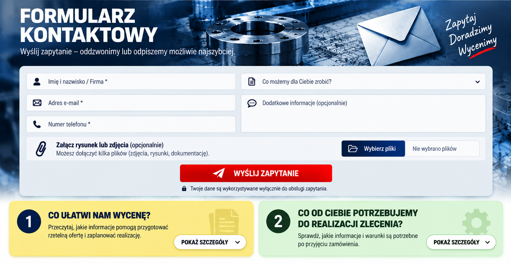 Formularz kontaktowy MAKROSTAL